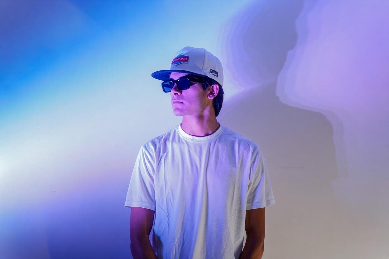 [RCC] in white tee and sunglasses
